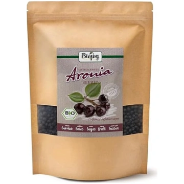 Biojoy Bioloģiskās Aronijas ogas (1 kg), kaltētas 
