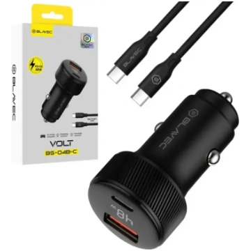 Blavec automašīnas lādētājs BS-04B-C Volt - USB + 