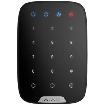 AJAX KeyPad Plus bezvadu taustiņu klaviatūra (meln