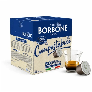 50 Capsule Borbone compostabili Nespresso Miscela 