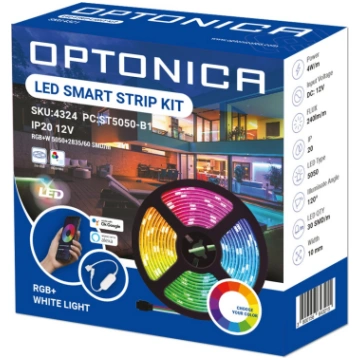 LED sloksņu komplekts, WiFi, Alexa, Google, 12V, R