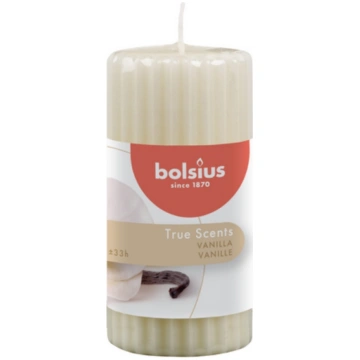 Svece arom. cilindrs True Scents Ø120x58mm vanilla