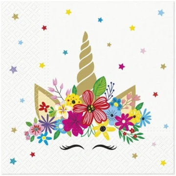 Papīra salvetes Paw Decor Collection Unicorn Party