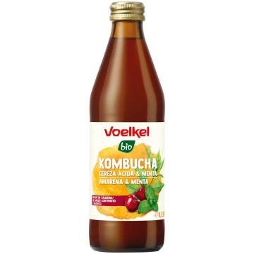Kombucha amarena e menta 330ml VOELKEL