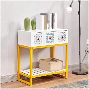 Modern Console Table, Two-Tier Entrance Table, Sol