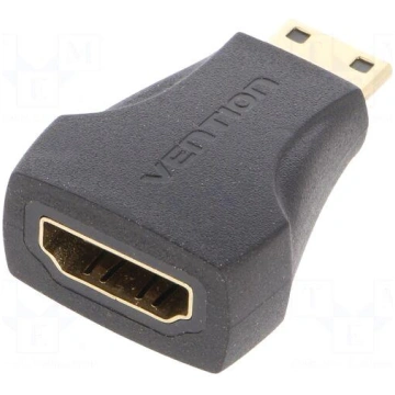 Adapter | HDMI socket,mini HDMI plug | black VENTI
