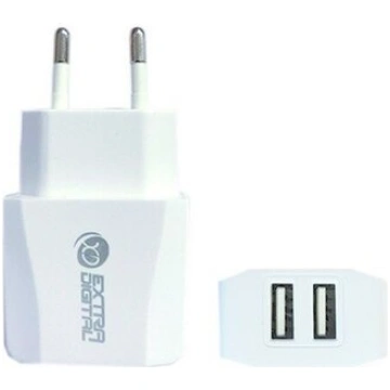 EXTRA DIGITAL Lādētājs 2xUSB 220V 2 1A