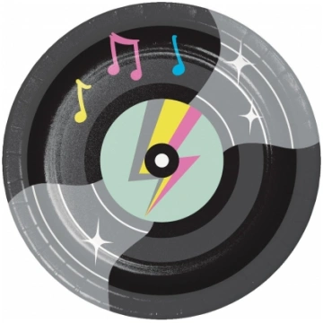 Lietots - Šķīvji "Birthday Beats" (8 gab./18 cm) P