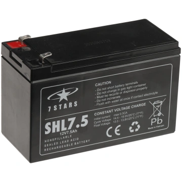 AKUMULATORS 12V/7.5AH-7STARS