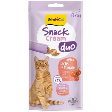 GimCat Snack Cream Duo Salmon & Tomato krēma uzkod