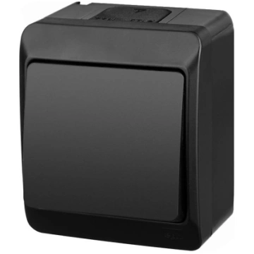 TWO WAY SWITCH HERMES BLACK IP44 0331-09 0331-09 (