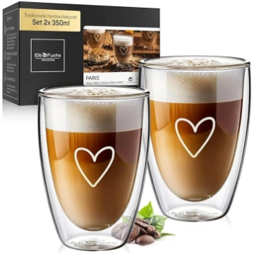 Latte Macchiato glāzes ar dubultiem sieniņiem, 2 x