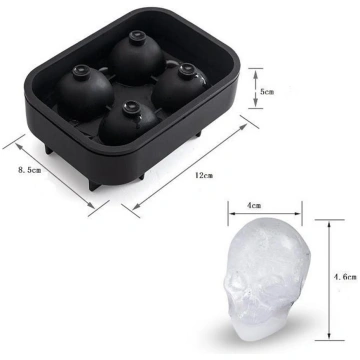 Creative 3D Diamond Skull Ice Cube Maker Bar Tool