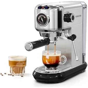 CAFELFFE Espresso aparāts ar 20 bāru filtru, nerūs