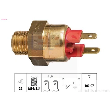 EPS 1-850-063 - Termoslēdzis, Radiatora ventilator
