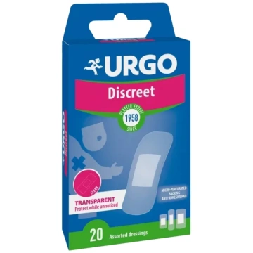 URGO Discreet diskrēts plāksteri, 20 gab