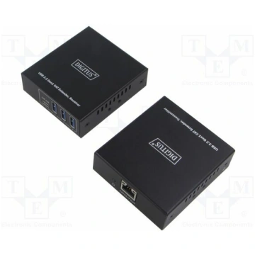 USB extender; USB 3.2 Gen 1; black; metal; 5Gbps; 