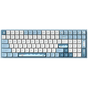 Bezvadu spēļu tastatūra IQUNIX Wintertide F97 Cher