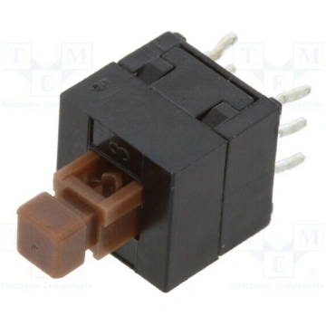 Switch: push-button; Pos: 2; DPDT; 0.1A/30VDC; ON-