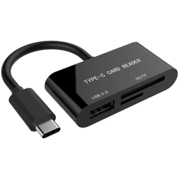 Gembird Card Reader USB Type-C SDXC SD Micro-SD US