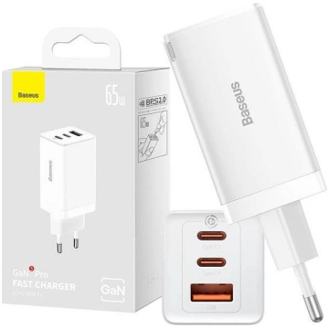 Baseus GaN5 Pro Adapteris / Lādētājs 2xUSB-C / USB