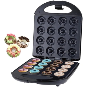 SK-08002 1400W Donut Maker, Mini Donut Maker 16 Mi