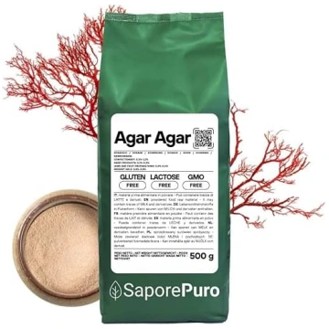 SaporePuro AGAR AGAR AGAR pulveris 500 gr - dabīga