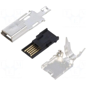 Connector: USB B mini | plug | UX | for cable | so