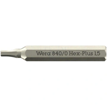 Screwdriver bit | Hex Plus key | HEX 1.5mm | 840/0