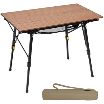 Portal Folding Camping Table Height Adjustable Alu