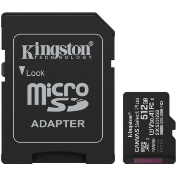 Kingston microsdxc 512gb canvas select plus 3 + ad