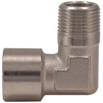 L-type connector F. Internal thread 3/8" x M. Exte