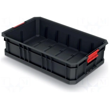 Container: cuvette | black | 520x327x125mm | 50kg 
