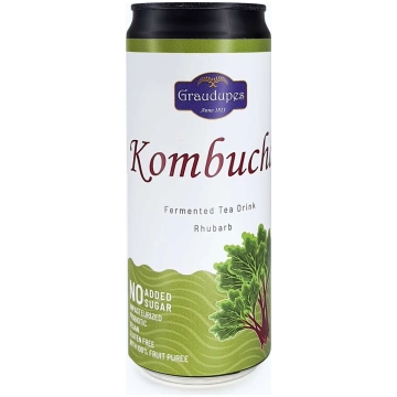 Rabarberu kombuča - dabīgs raudzēts tējas dzēriens