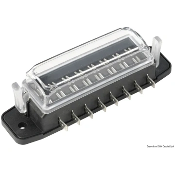 Watertight blade fuse holder box 8 housings (14.10