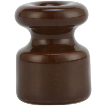 Izolatori porcelāna brūni D18mm x H24mm (10gb) ELE