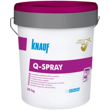 Knauf Q-Spray gatavā špakteļmasa sienām un griesti