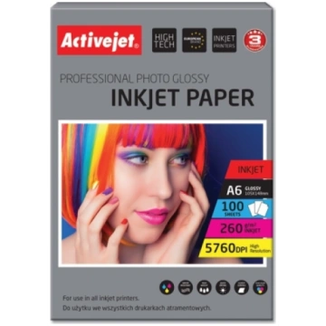Activejet AP6-260GR100 photo paper for ink printer