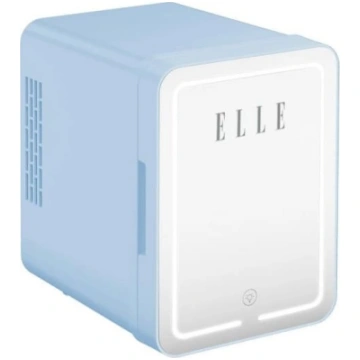 Elle Mini ledusskapis ar led grima spoguli 4l zils