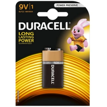 Duracell 9V LR61 baterija, 1 gab