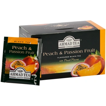 Tēja AHMAD Alu PEACH & PASSION FRUIT, 20 x 2 g mai