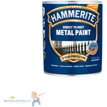 Krāsa Hammerite Hammered 250ml melna 09716