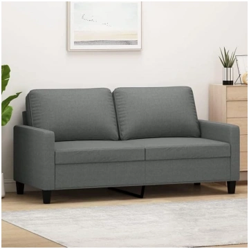 ShGaxin 2 Seater Sofa Dark Grey 140 cm Fabric, Sof