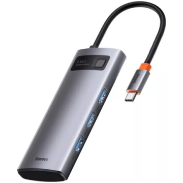 USB centrmezgls Baseus Metal Gleam USB 3.2 Gen 1 T