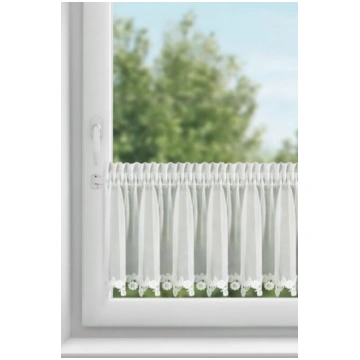 Eurofirany aizkars Lili, 30x150 cm, balts