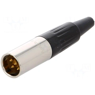Plug | XLR mini | male | PIN: 5 | for cable | sold
