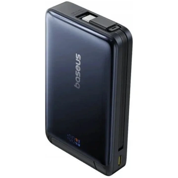 Baseus Nomos Qi2 USB-C 10000 mAh 45 W melns