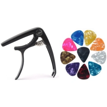 Univer. ģitāra capodaster melna | guitar black - m