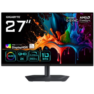GIGABYTE MO27Q3 QD-OLED (27-inch (68.6 cm), black,