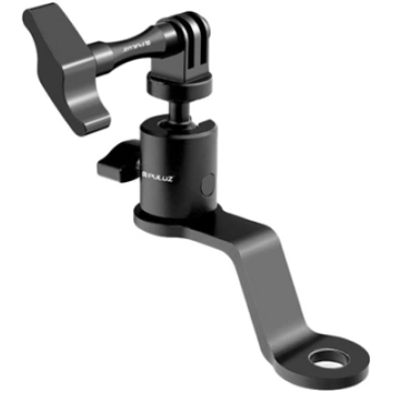 PULUZ Aluminum Motorcycle Mirror Camera Mount (Bla